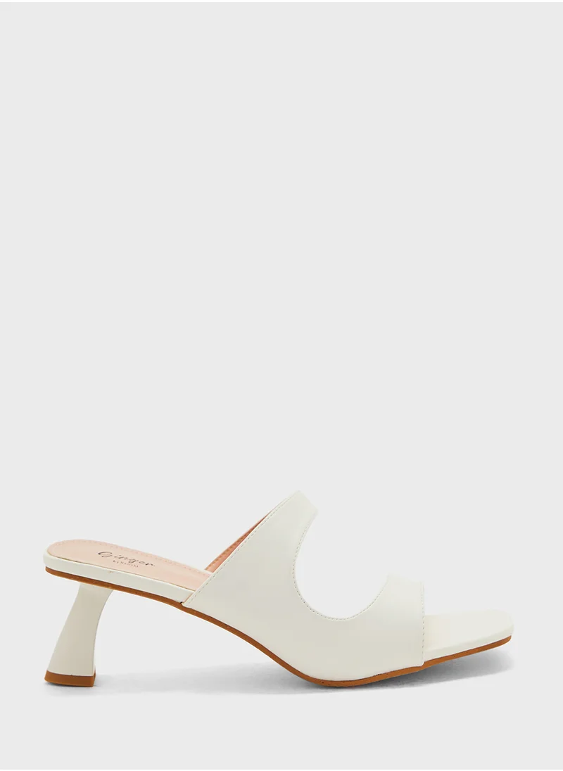 Ginger Double Strap Heel Sandal