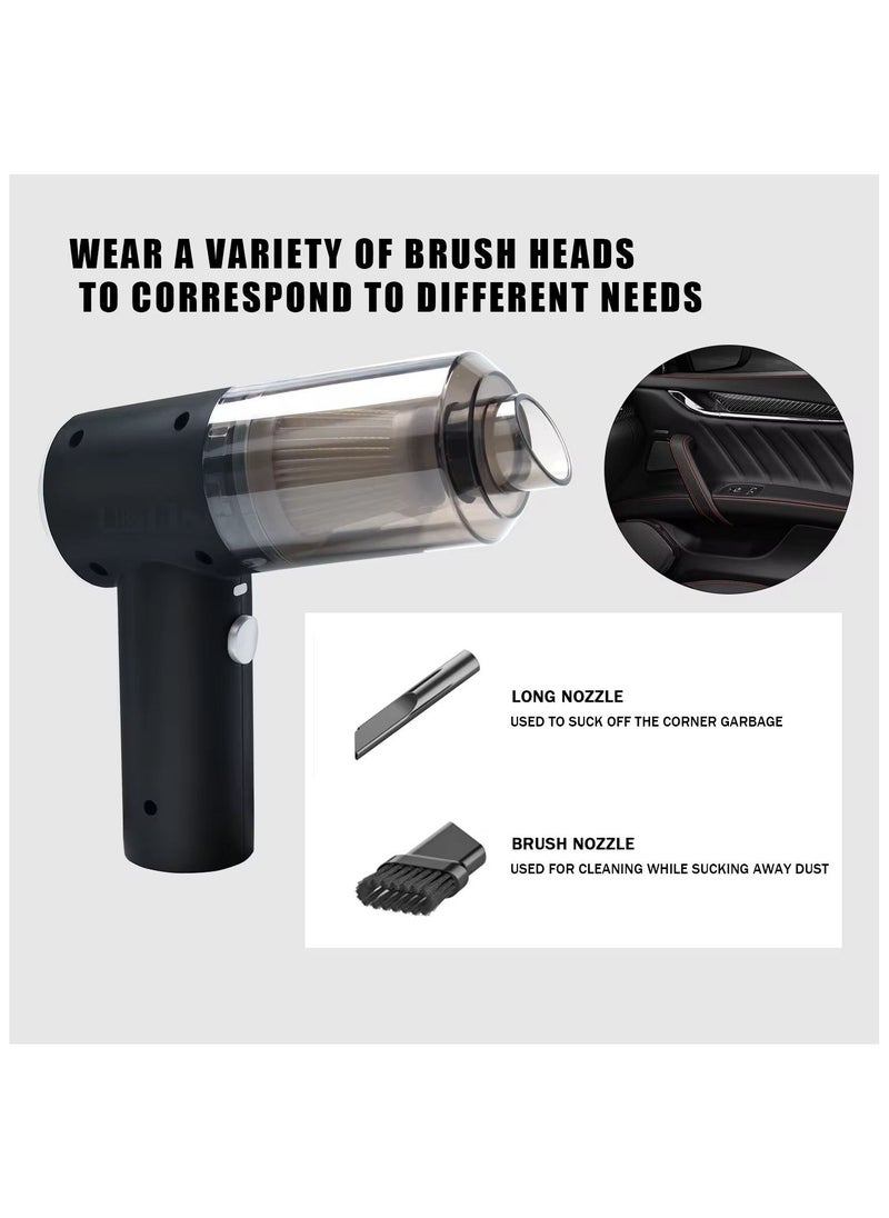 TYZOON - 3 in 1 Portable Vacuum Cleaner Duster Blower Air Pump Wireless Handheld Clean Microscopic dust Like Car, Home,Computer, Laptop, Flower, Mirror Vehicle Interior Cleaner - Image 1