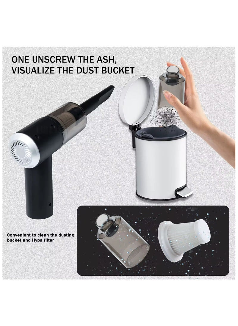 TYZOON - 3 in 1 Portable Vacuum Cleaner Duster Blower Air Pump Wireless Handheld Clean Microscopic dust Like Car, Home,Computer, Laptop, Flower, Mirror Vehicle Interior Cleaner - Image 1