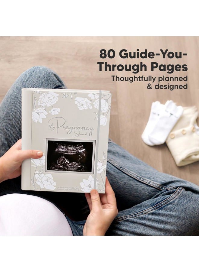 KeaBabies Pregnancy Journal, Pregnancy Announcements - 80 Pages Hard Cover Pregnancy Book For Mom To Be Gift - Pregnancy Gifts For New Moms - First Time Expecting Mom Gift - Baby Album And Memory Book (Clay) - Image 2
