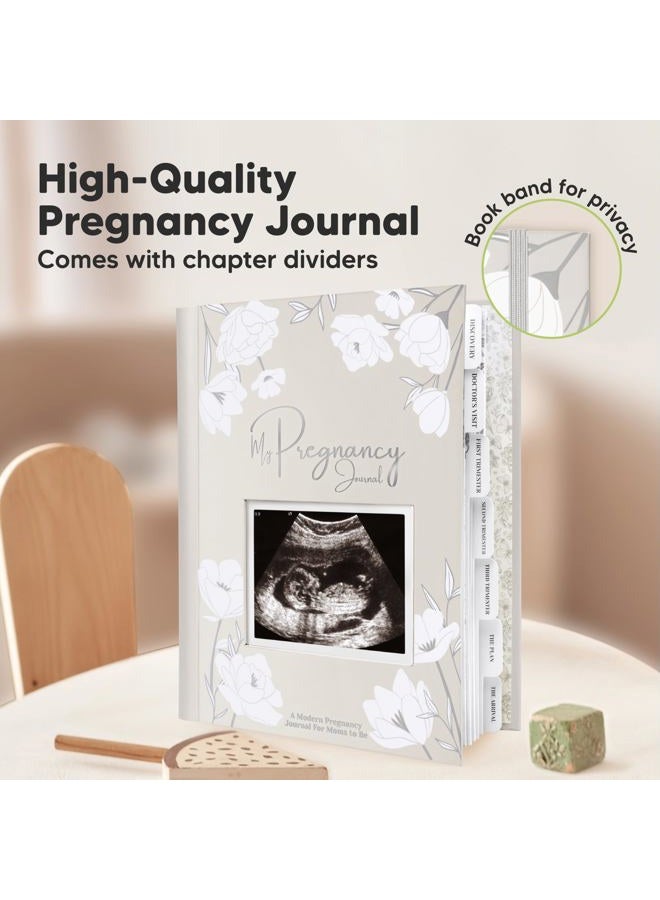 KeaBabies Pregnancy Journal, Pregnancy Announcements - 80 Pages Hard Cover Pregnancy Book For Mom To Be Gift - Pregnancy Gifts For New Moms - First Time Expecting Mom Gift - Baby Album And Memory Book (Clay) - Image 4