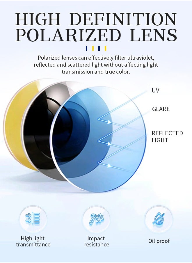 Generic - UV Protection Glasses Sunglasses Block 99% of UVA and UVB Rays, Suitable for All Face Shapes - Image 1