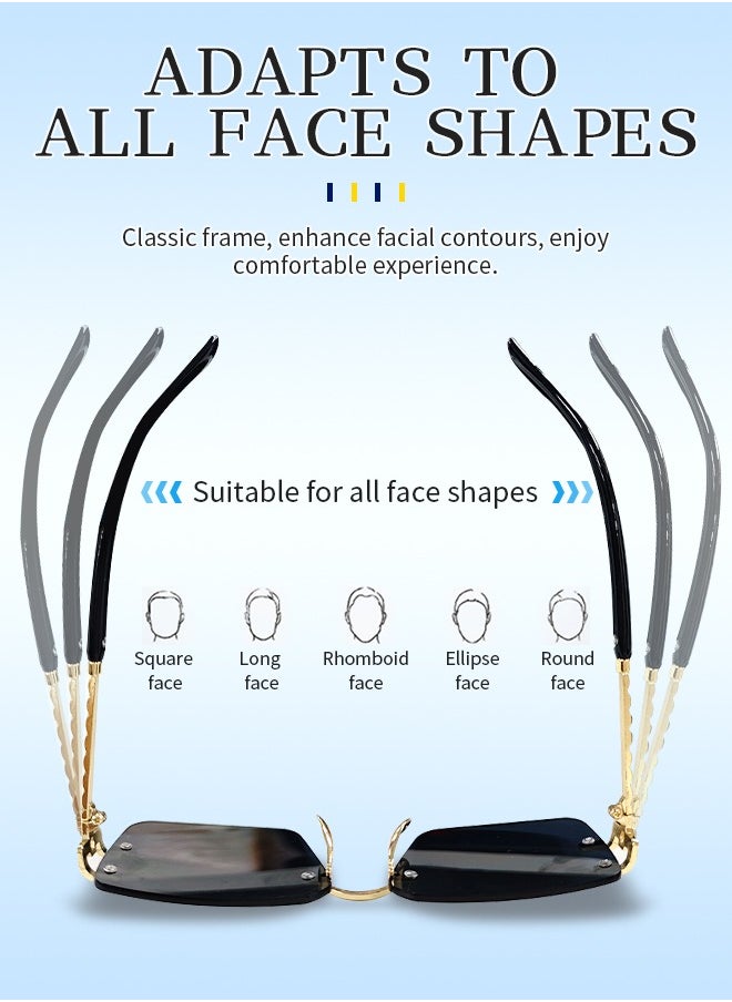 Generic - UV Protection Glasses Sunglasses Block 99% of UVA and UVB Rays, Suitable for All Face Shapes - Image 1