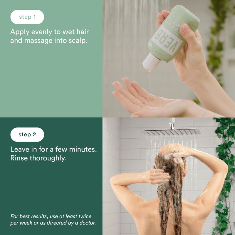 VERBÂ® Dandruff Shampoo - for Gentle Cleansing and Clinical Strength Dandruff Relief with 3% Salicylic Acid, 8 oz - Image 2