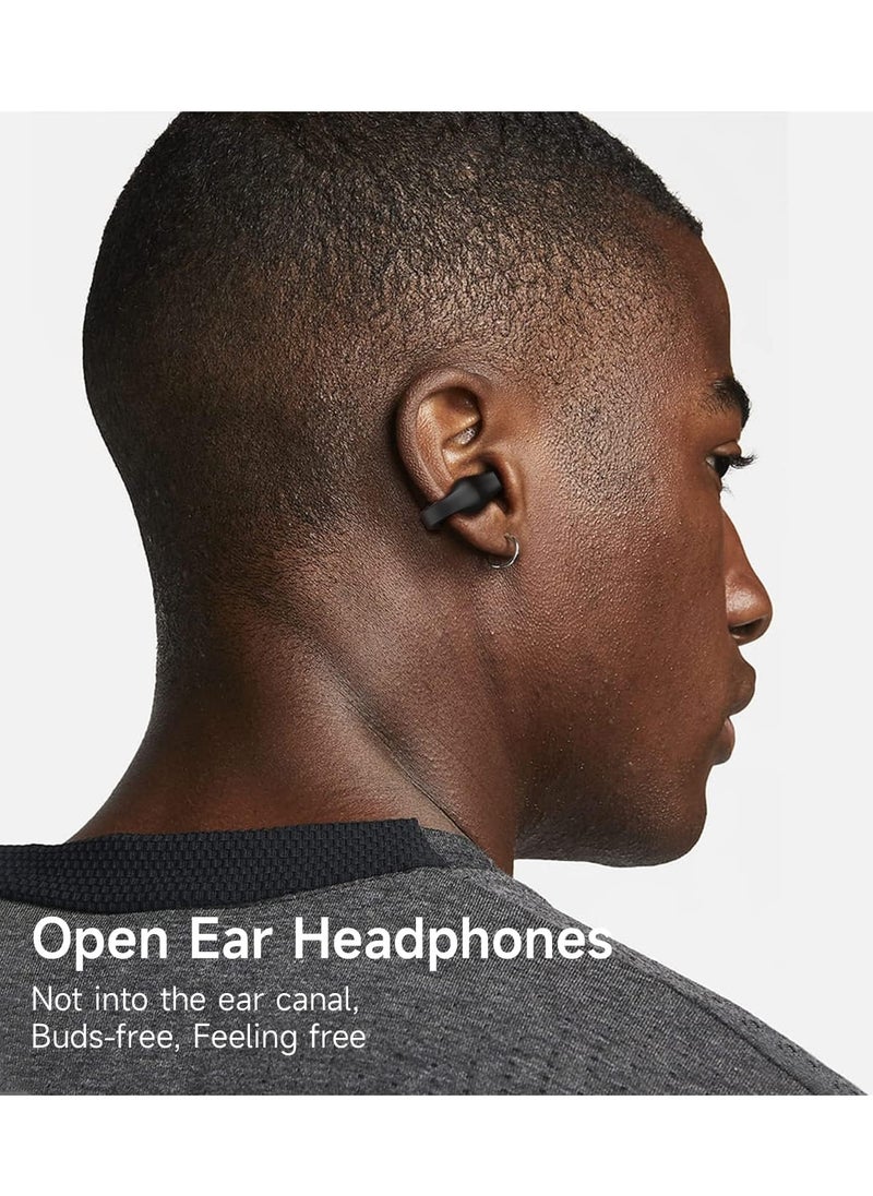 Generic Wireless earbuds Open Ear Headphones Bluetooth Earbuds  Wireless SportEarbuds Bluetooth 5.3 Clip-on earphones Workout Headphones Black  - Image 2