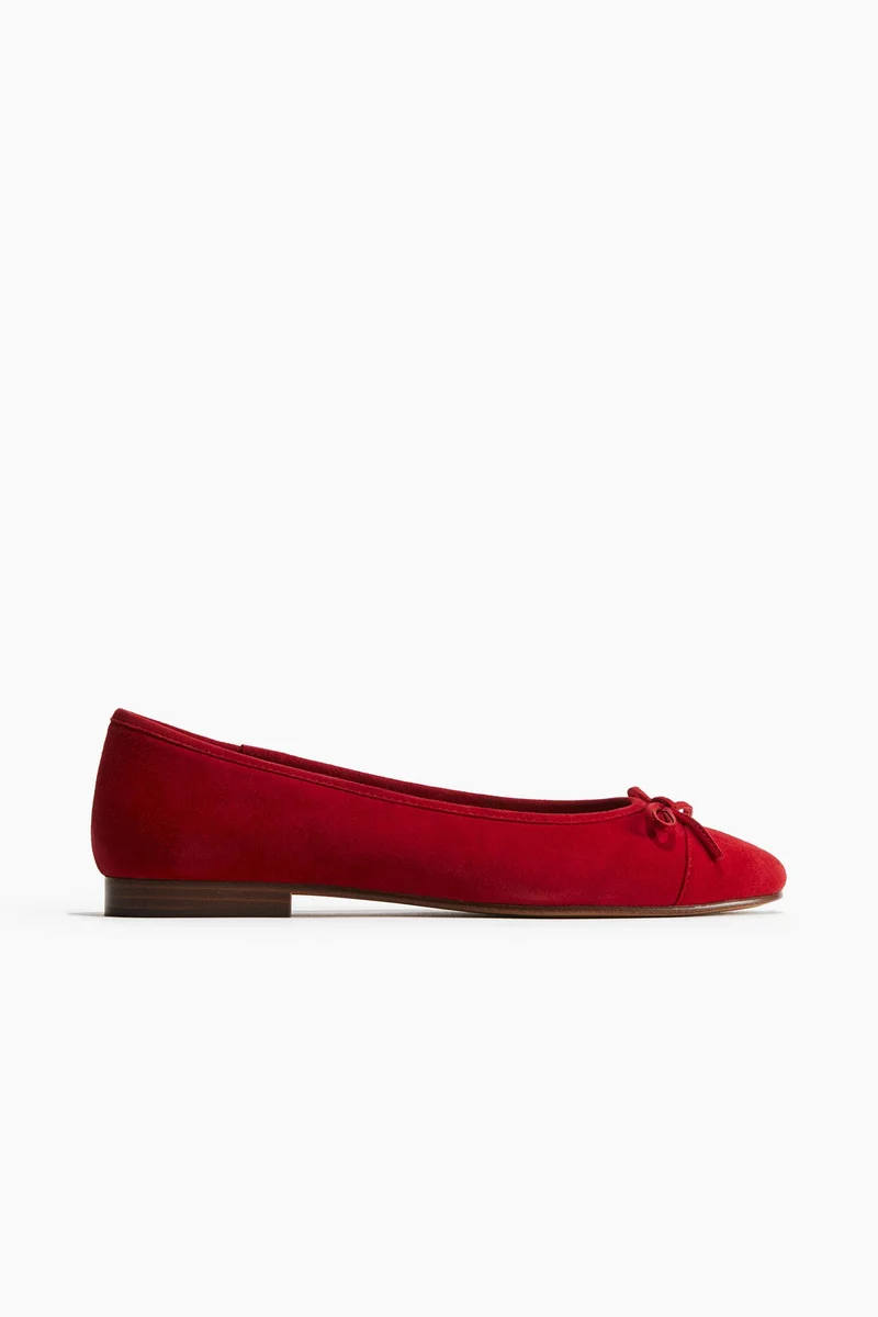 H&M Leather ballet pumps