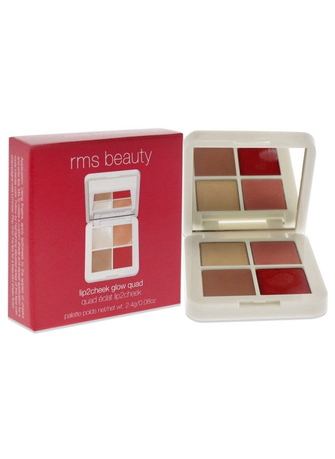 RMS Beauty Lip2Cheek Glow Quad Mini Makeup Women 0.08 Oz  - Image 4