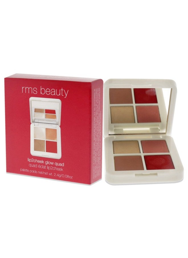 RMS Beauty Lip2Cheek Glow Quad Mini Makeup Women 0.08 Oz  - Image 5