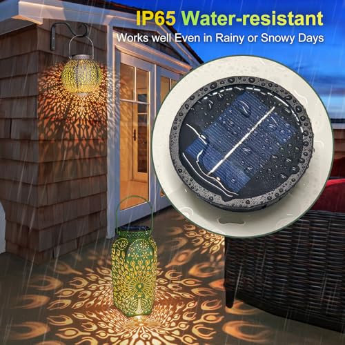 HOMEIMPRO AA 600mAh Solar Lights Replacement Top Parts, Solar Panel for Outdoor Garden Lanterns or DIY Solar Lantern Warm White LED (1Pack) - Image 5