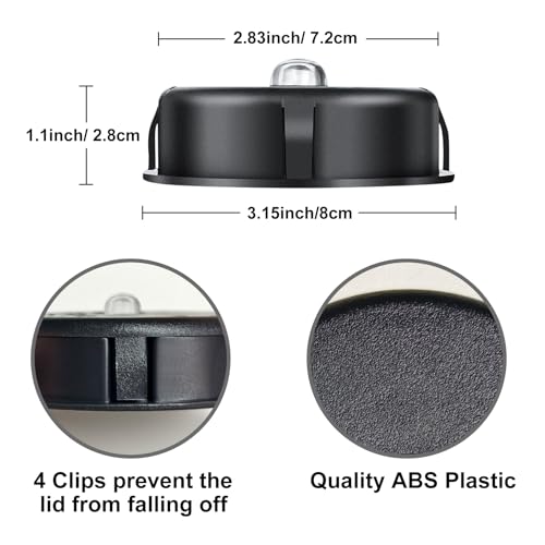 HOMEIMPRO AA 600mAh Solar Lights Replacement Top Parts, Solar Panel for Outdoor Garden Lanterns or DIY Solar Lantern Warm White LED (1Pack) - Image 4