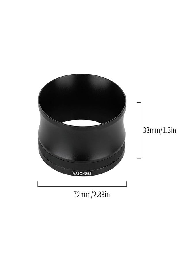 watchget 58mm Espresso Dosing Funnel Strong Magnetic Coffee Dosing Ring for 58mm Espresso Portafilters Aluminum Alloy Espresso Portafilter Funnel 33mm Tall Espresso Tools, Black - Image 2