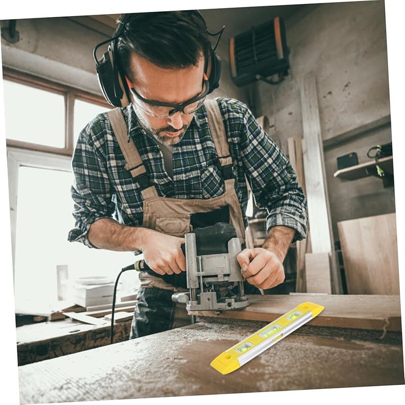 5 قطع مسطرة تسوية مغناطيسية أداة قياس محمولة لقياس زوايا الميل الأفقية والرأسية بدقة - Image 3