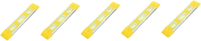 5 قطع مسطرة تسوية مغناطيسية أداة قياس محمولة لقياس زوايا الميل الأفقية والرأسية بدقة - Image 1