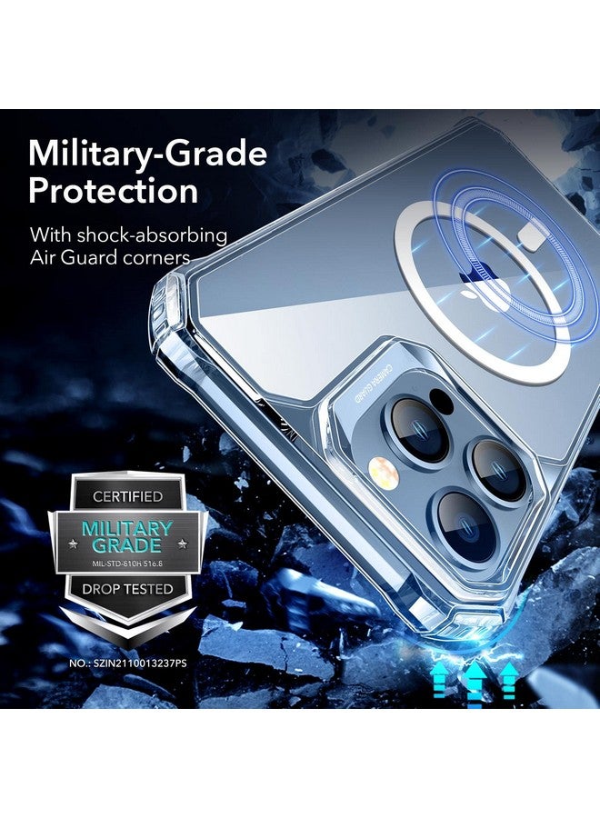 ESR ESR Air Armor Magnetic Case with HaloLock Compatible with iPhone 13 Pro Case, Compatible with MagSafe, Military-Grade Protection, Yellowing-Resistant Hard Back, Shock-Absorbing Corners, Clear  - Image 4