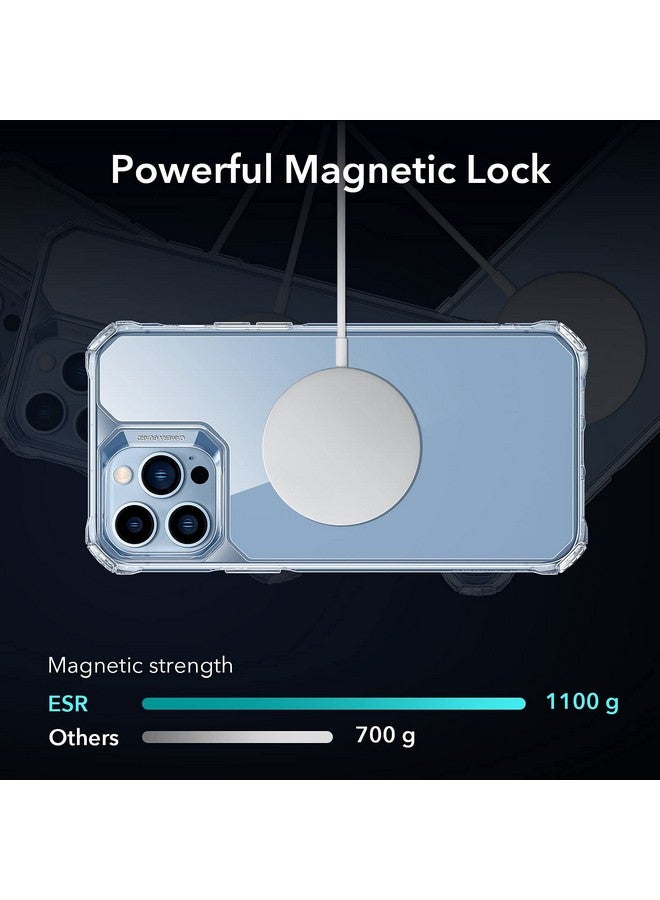 ESR ESR Air Armor Magnetic Case with HaloLock Compatible with iPhone 13 Pro Case, Compatible with MagSafe, Military-Grade Protection, Yellowing-Resistant Hard Back, Shock-Absorbing Corners, Clear  - Image 3