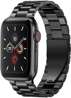 Generic Metal Strap for Apple SmartWatch Ultra/Series 9 / Series 8 / Series 7 / Series 6 / Series 5, Size 49/45/ 44/42 mm, Black Color 