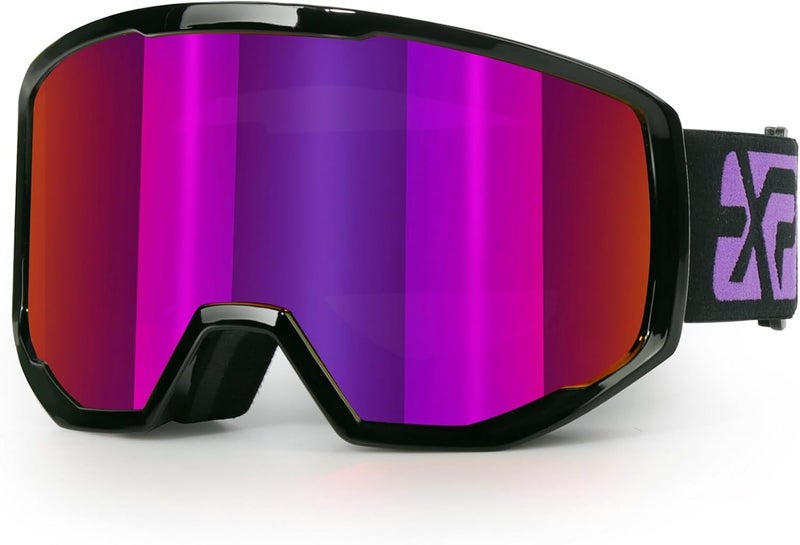EXP VISION Ski/Snowboard Goggles for Men Women, OTG Snow Goggles Anti Fog UV Protection - Image 1
