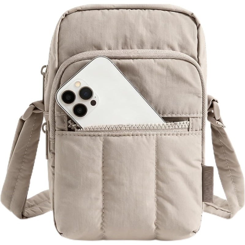 Small crossbody bags for women: lightweight nylon, black, RFID-blocking card slots + adjustable wide strap for travel and daily use - Image 1