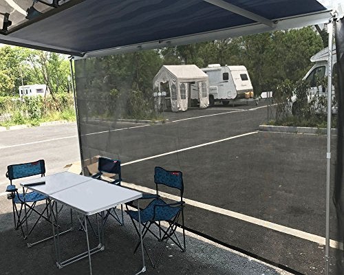 Tentproinc RV Awning Sun Shade Screen 6' X 17' 3'' (Fit for 18' Awning) Mesh Sunshade for RV Awning Sunscreen Camping Trailer Motorhome Awning Shade Screen - 3 Year Warranty (Black) - Image 2