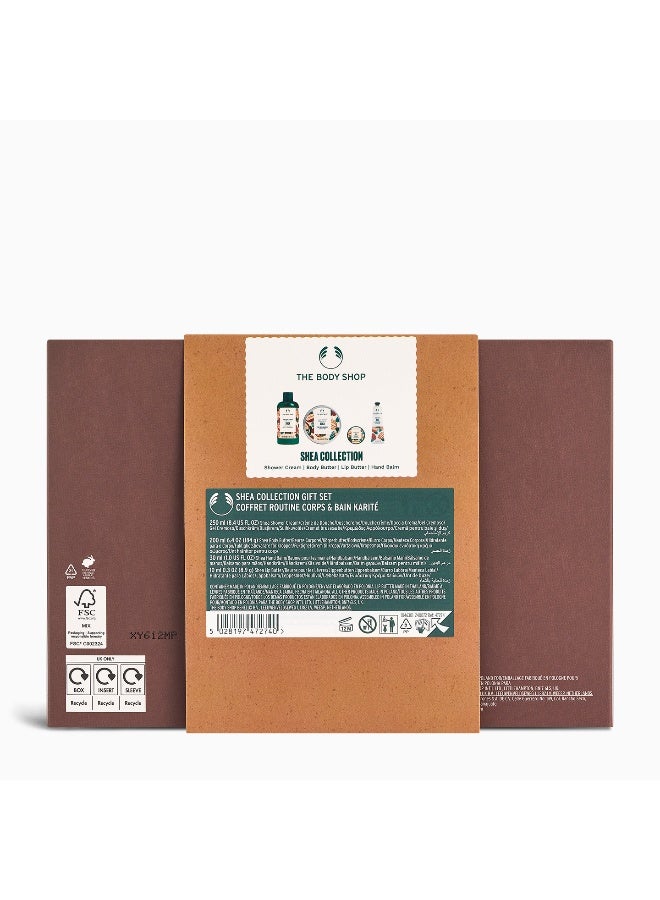 THE BODY SHOP Shea Collection Gift Set – Shower Cream (250 Ml), Body Butter (200 Ml), Lip Butter (10 Ml) And Hand Balm (30 Ml) – Deep Nourishment And Soft Smooth Skin - Image 3