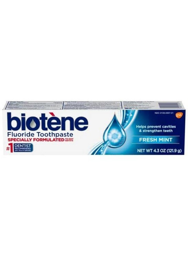 biotène Biotene Fluoride Toothpaste Fresh Mint Original 4.3 Oz (Pack Of 4) - Image 2