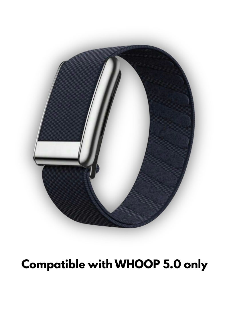 سوار بديل فاخر من نسيج SuperKnit الرياضي متوافق مع ووب 5.0 فقط حزام أداء مميز مصنوع من مواد قابلة للتنفس متين وقابل للتعديل يوفر ثباتًا آمنًا ومثالي للتدريب اليومي والتمارين الرياضية ونمط الحياة النشط - Image 1