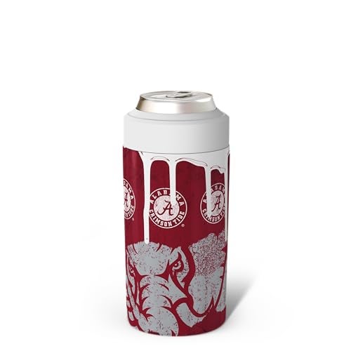Frost Buddy Universal Can Cooler Fits All Stainless Steel Can Cooler for 12 oz 16 oz Regular or Slim Cans Bottles Stainless Steel Alabama Crimson Tide Drip - Image 3