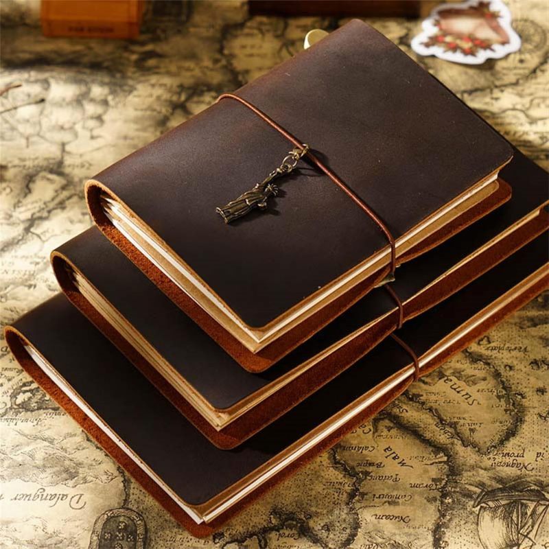 غلاف دفتر السفر: غلاف TN عتيق من الجلد الحقيقي بنكهة القهوة - تصميم يطور الباتينا ويخفي الخدوش لدفتر السفر والمخطط المنظم والمنظم الشخصي - Image 5