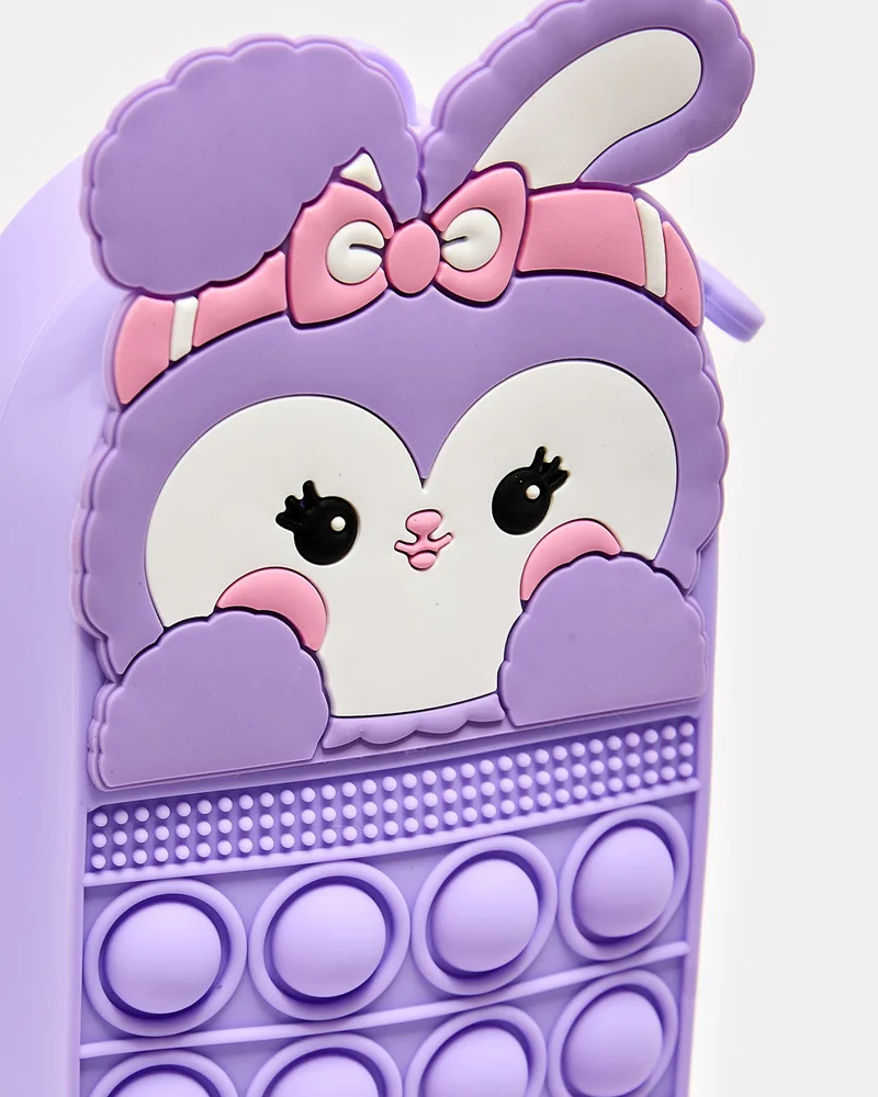 Redtag Girls Purple Embellished Pencil Cases