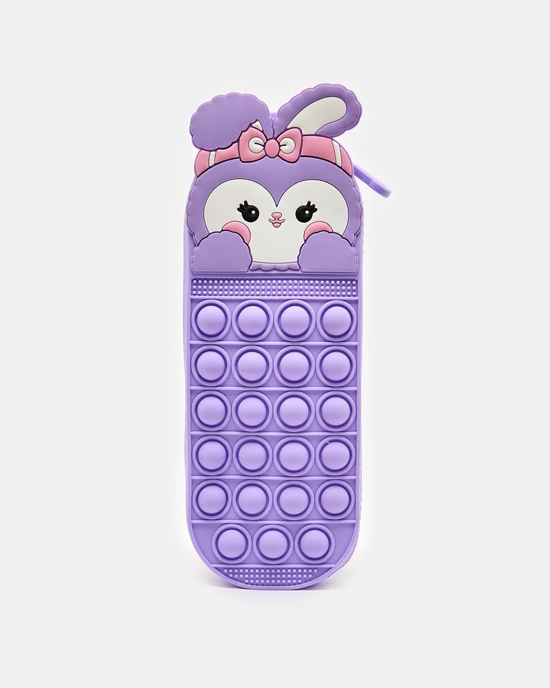Redtag Girls Purple Embellished Pencil Cases