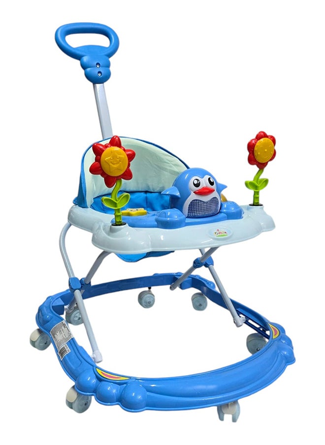BABYCARA Baby Push Walker With 3 Height Adjustable Parental Handle, Light And Musical Toy Rattles For Babies 6-24 Months  - Image 1