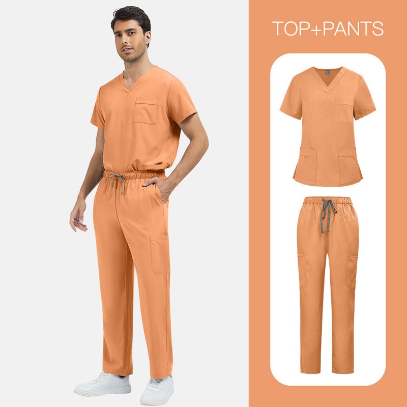 طقم زي طبي خفيف الوزن بمقاسات كبيرة للرجال والنساء، لصالونات التجميل والمنتجعات الصحية - Image 5