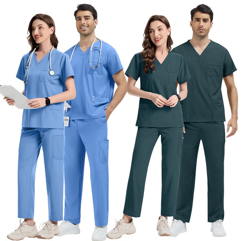طقم زي طبي خفيف الوزن بمقاسات كبيرة للرجال والنساء، لصالونات التجميل والمنتجعات الصحية - Image 2