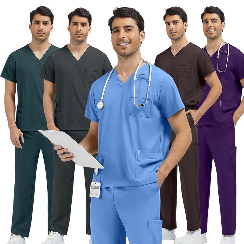 طقم زي طبي خفيف الوزن بمقاسات كبيرة للرجال والنساء، لصالونات التجميل والمنتجعات الصحية - Image 1