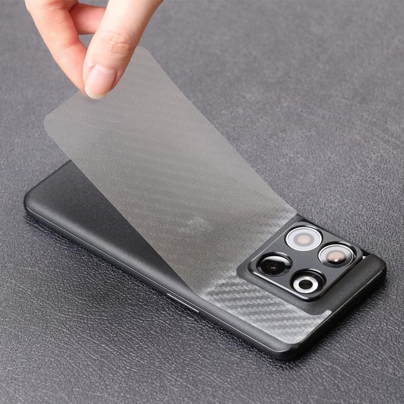 Ibywind For OnePlus 10T 5G Screen Protector 6.7",2 Pack 9H Hardness Tempered Glass,With 1Pc Camera Lens Protector,1Pc Back Carbon Fiber Film,Easy to install,HD Clear,Anti Scratch - Image 4