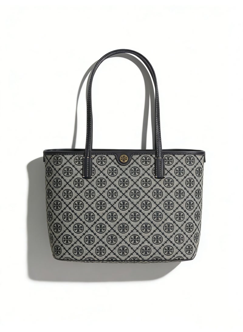 توري بورش TB women's T-letter combination jacquard shoulder slung camera small bag - Image 1