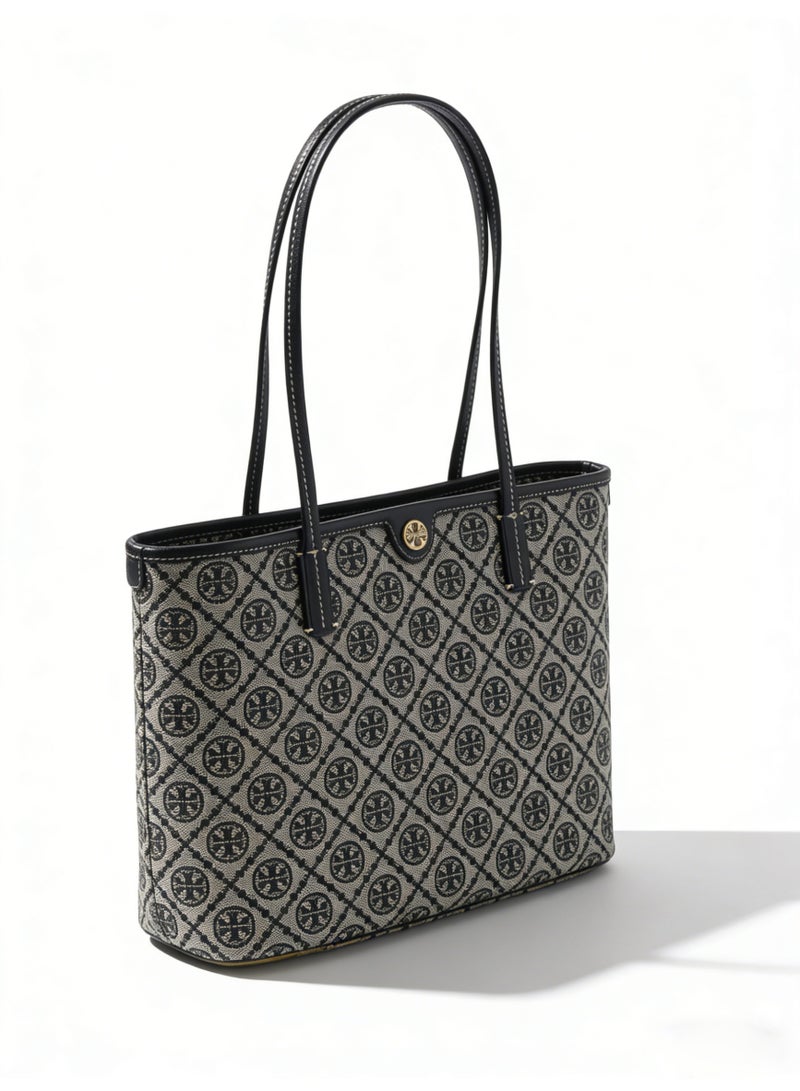 توري بورش TB women's T-letter combination jacquard shoulder slung camera small bag - Image 2
