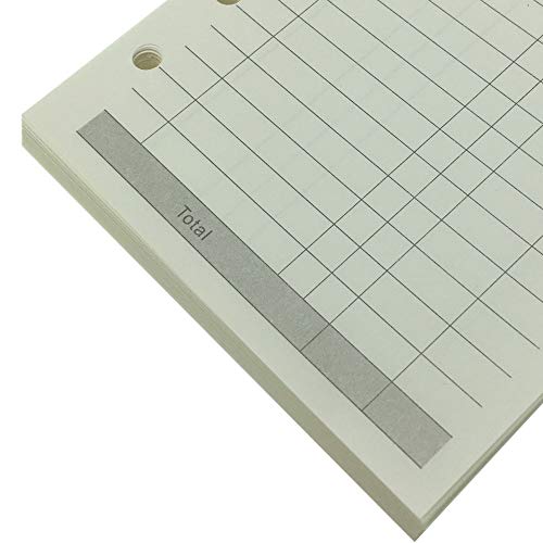 SUNEKE Refill Paper for A5 / A6 6 Holes Cover Round Ring Binder File Folder (Finance Refill Paper, A5) - Image 4
