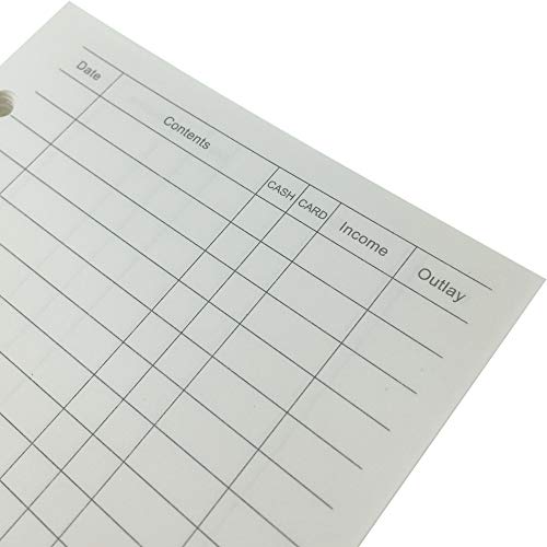 SUNEKE Refill Paper for A5 / A6 6 Holes Cover Round Ring Binder File Folder (Finance Refill Paper, A5) - Image 3