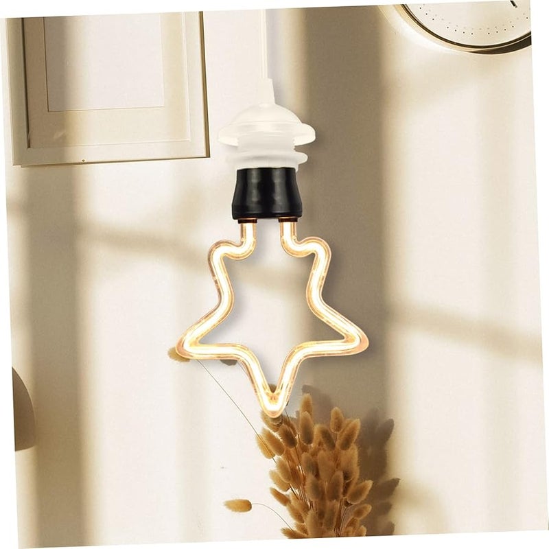 Industrial Pendant Light Kit 2Pcs Threaded Lamp Holder with Metal Socket and ABS Base - Image 5