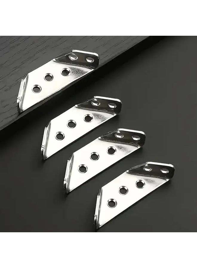50pcs Heavy Duty Stainless Steel Corner Brackets 90 Degree Angle with Screws 2.71 Inch - Image 2