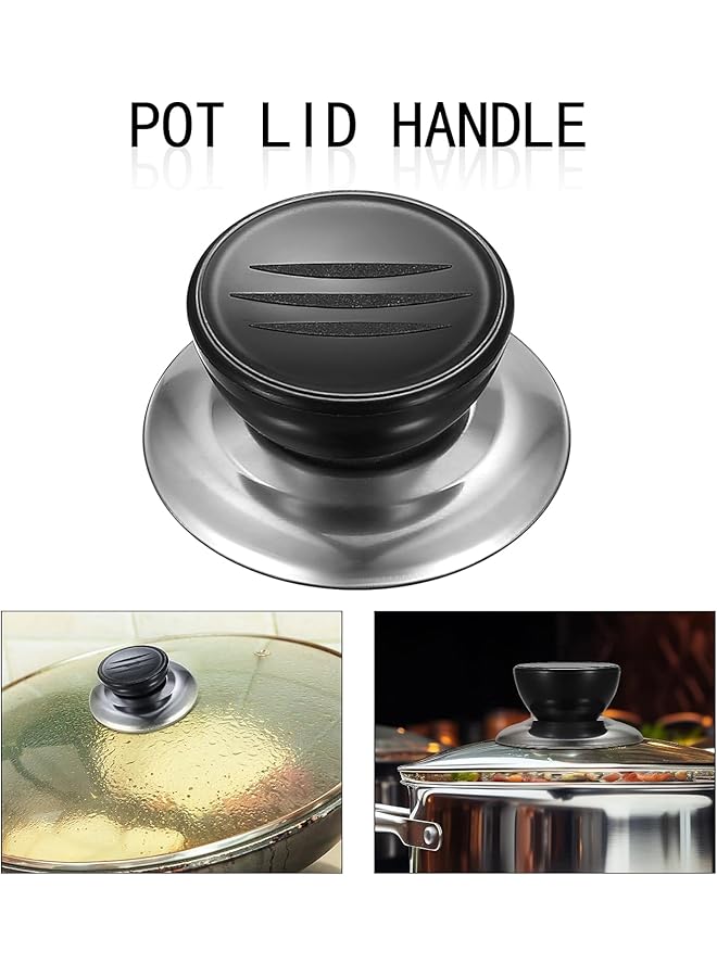NALACAL Pot Lid Top Knobs, Universal Replacement Pot Lid Knob Lid Grips, Kitchen Cookware Pot Lid Knob Handles, Suitable For Casserole Glass Pot Lid Knobs (10 Pcs) - Image 2