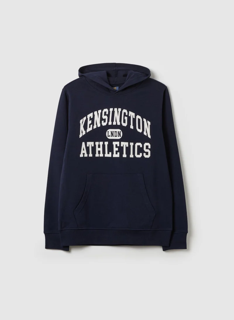 او في اس French Terry Sweatshirt With Hood And Print