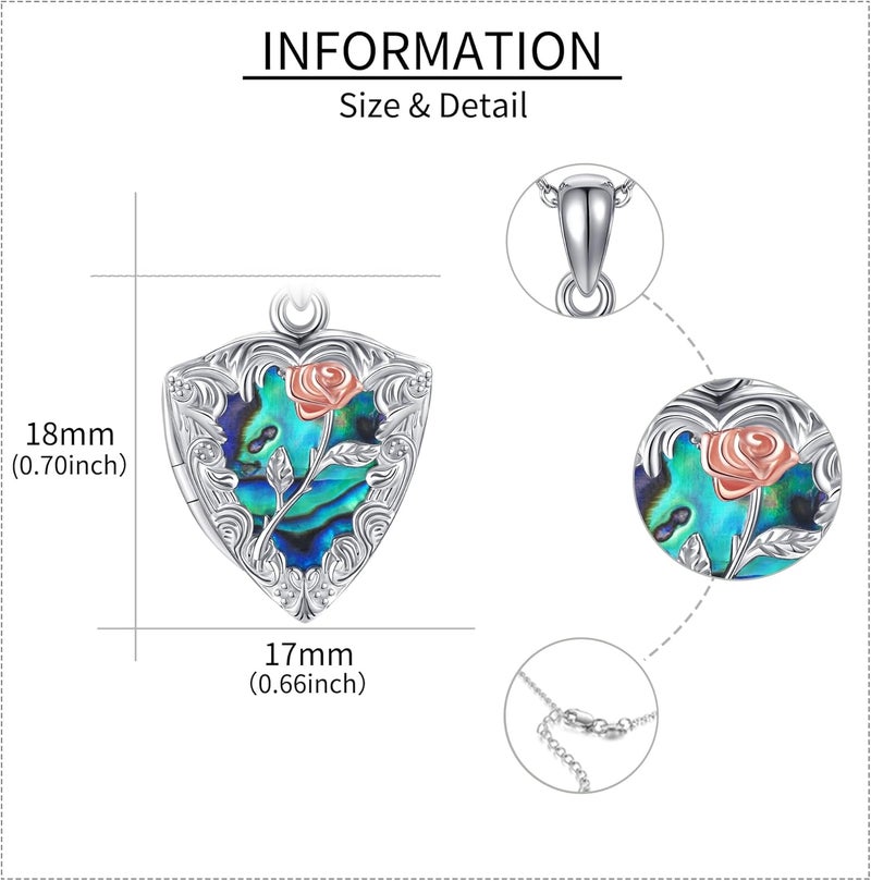 ONEFINITY Store Tree of Life Locket Necklace Sterling Silver Locket Necklace That Holds Pictures Tree of Life Locket Pendant for Women Wife Girlfriend - Image 5