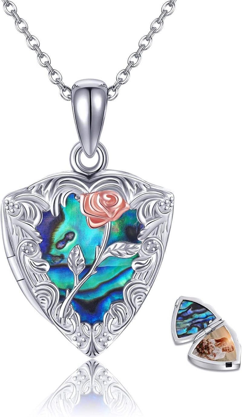 ONEFINITY Store Tree of Life Locket Necklace Sterling Silver Locket Necklace That Holds Pictures Tree of Life Locket Pendant for Women Wife Girlfriend - Image 1
