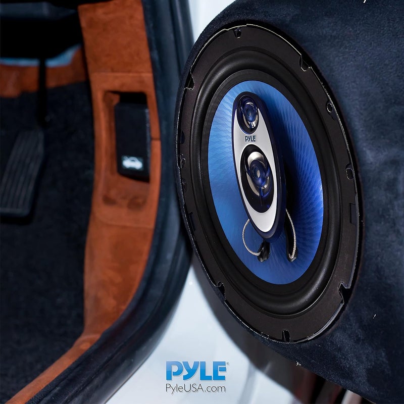Pyle 6.5" Three-Way Sound Speaker System - 180 W RMS/360W Power Handling w/ 4 Ohm Impedance and 3/4'' Piezo Tweeter for Car Component Stereo, Round Shaped Pro Full Range Triaxial Loud Audio - PL63BL - Image 5