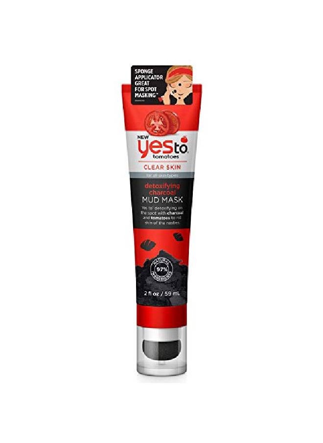 Yes To - Tomatoes Detoxifying Charcoal Mud Mask | For All Skin Types | Charcoal & Tomatoes to Detoxify - Image 1