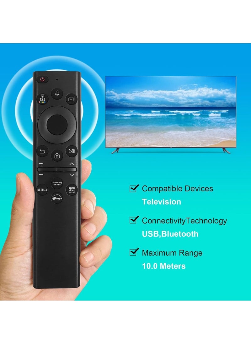 TIGER BN59-01385A Replacement Solar Voice Remote Control for Samsung Frame Smart TV, Bluetooth Rechargeable Solar Cell, Compatible with 2021-2022 Neo LED 4K Ultra HD TVs, Compact Design, 4 Buttons for Easy Control - Image 5