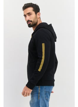BOSS Men Embroidered Logo Full Zip Sweatshirts, Black  - Image 2