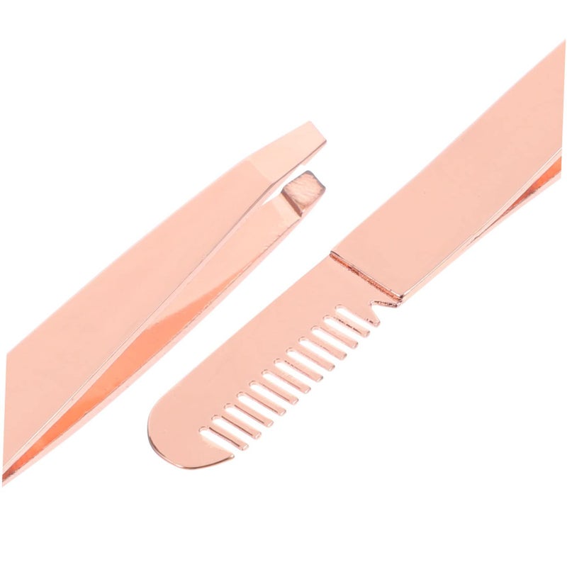Stainless Steel Double End Eyebrow Tweezers Precision Hair Removal Tool Women - Image 4